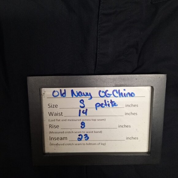 Old Navy OG Chino Pants Black Womens Small Petite Basic Capsule Casual Short - Picture 4 of 7